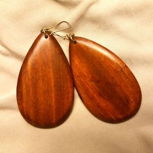 Plunder Phyllis Wood Drop Earrings